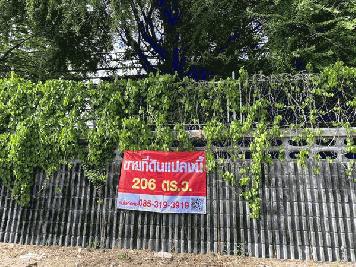 ขายที่ดินเปล่าแปลงมุม สวย หมู่บ้านเมืองทอง 2/2(ซอย13) ซอยพัฒนาการ 61 ขนาด 206 ตรว ทำเลดี เหมาะสร้างบ้าน ออฟฟิศ 